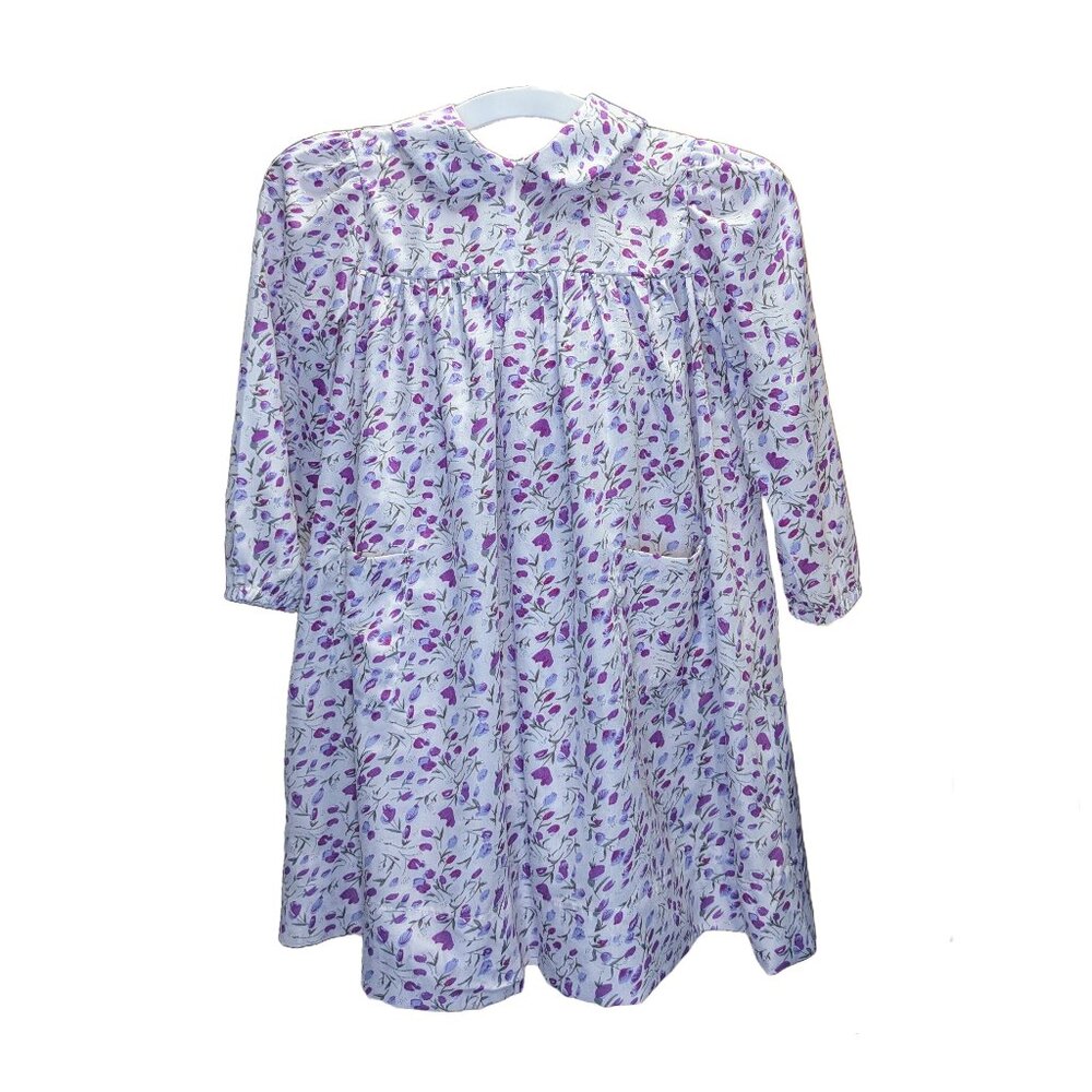 Floral Girls Dress with Pockets Size 6 New & Hand crafted